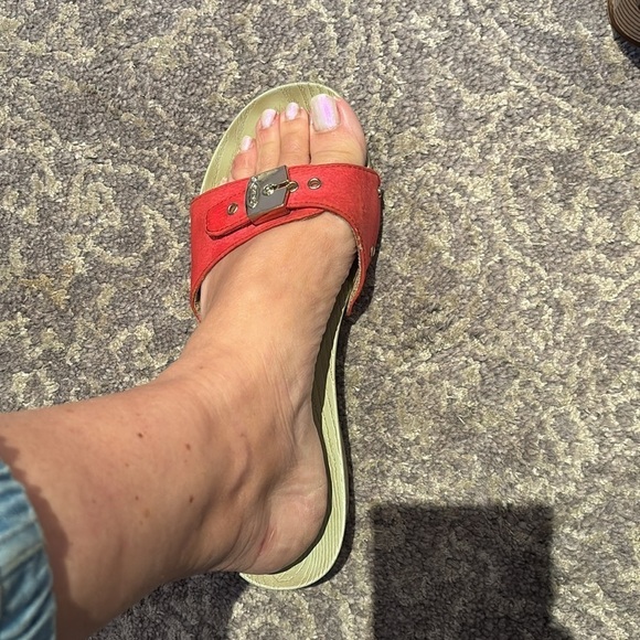 Dr Scholls red sandals in 7 - Picture 8 of 9